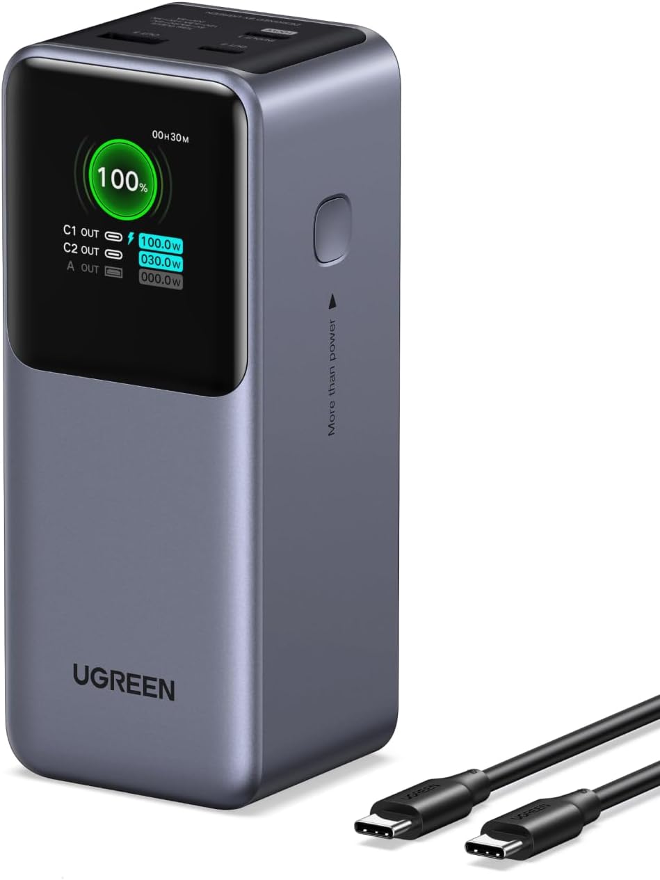 Ugreen 145W Power Bank 20000mAh Qi2 Certified Nexode
